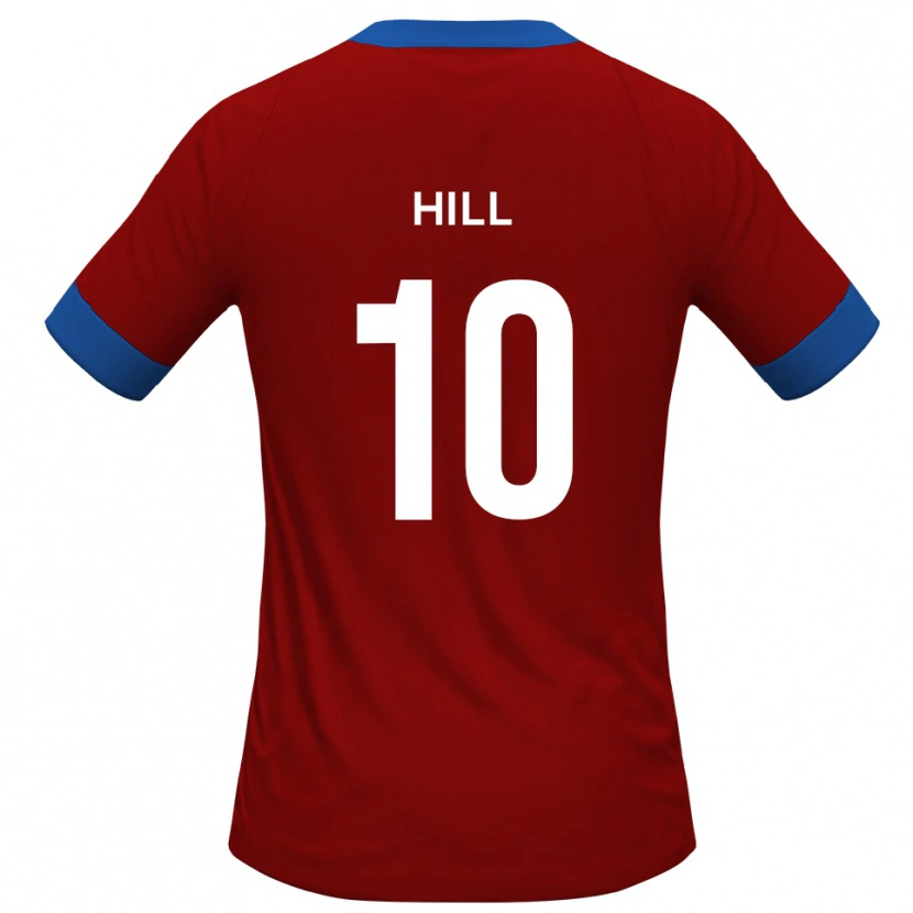 Danxen Niño Camiseta Ryan Hill #10 Rojo Azul 1ª Equipación 2025/26 La Camisa México