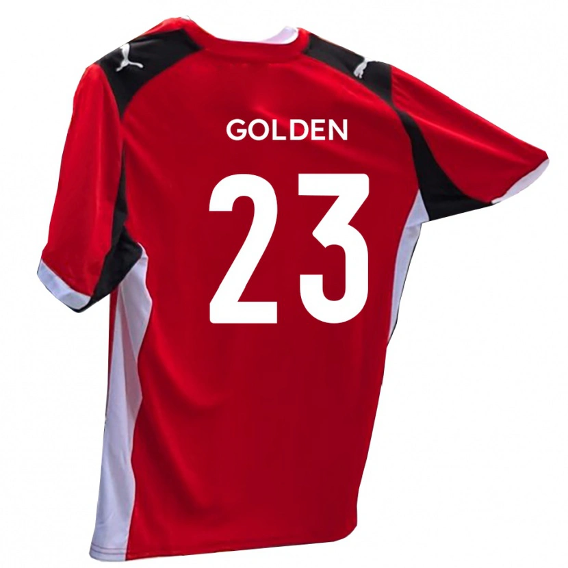 Danxen Niño Camiseta Tylor Golden #23 Rojo Blanco 1ª Equipación 2025/26 La Camisa México