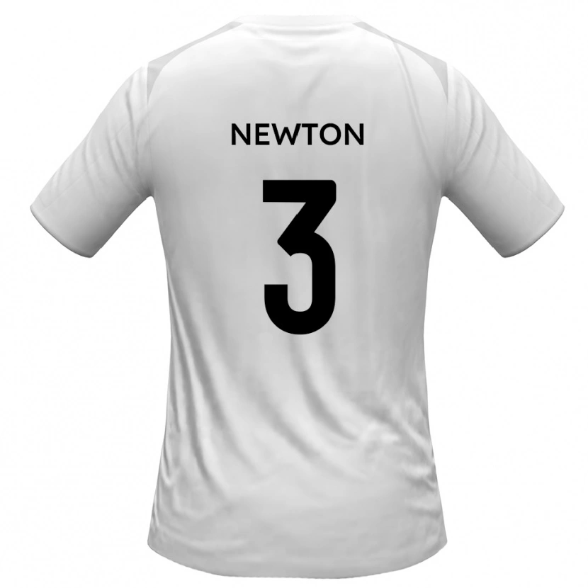 Danxen Niño Camiseta Joe Newton #3 Blanco Gris 1ª Equipación 2025/26 La Camisa México