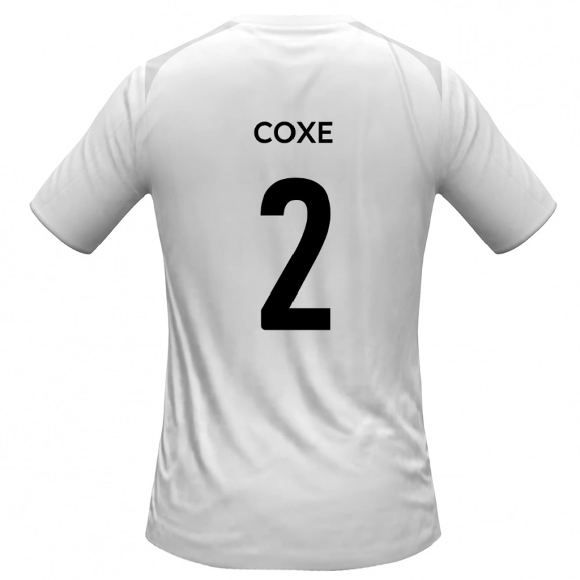 Danxen Niño Camiseta Cameron Coxe #2 Blanco Gris 1ª Equipación 2025/26 La Camisa México