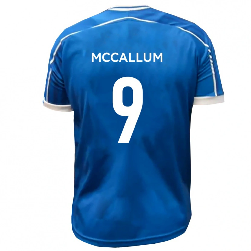 Danxen Niño Camiseta Paul Mccallum #9 Azul Blanco 1ª Equipación 2025/26 La Camisa México