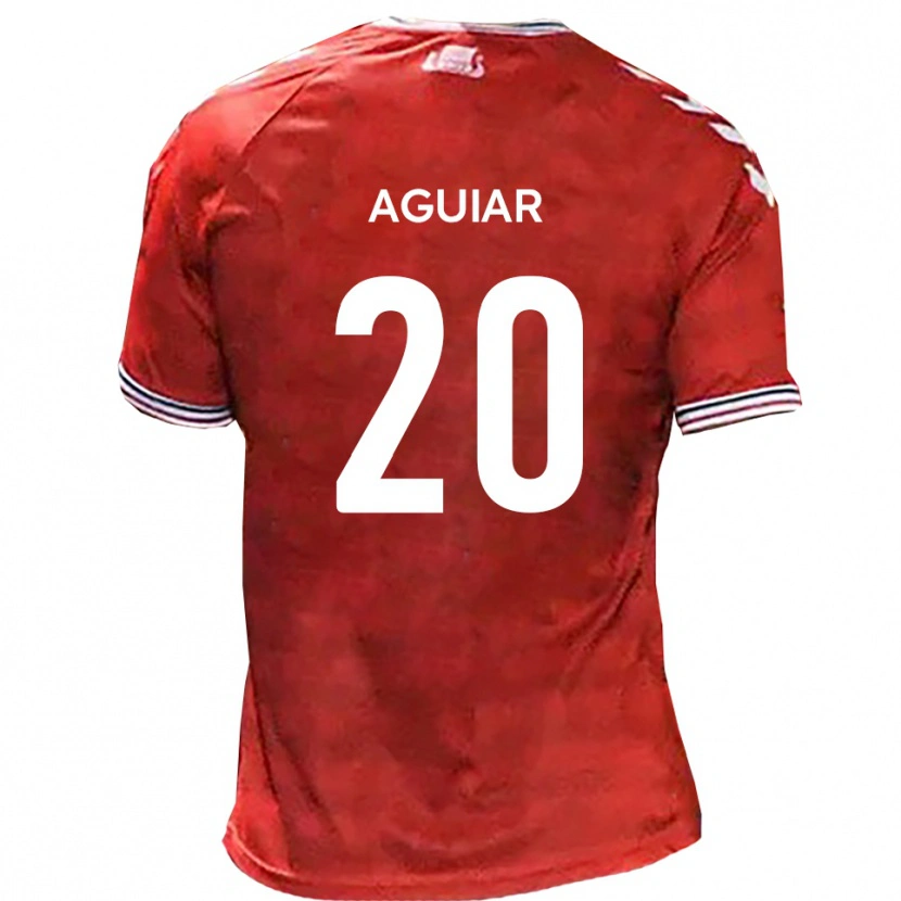 Danxen Niño Camiseta Ricky Aguiar #20 Rojo Blanco 1ª Equipación 2025/26 La Camisa México