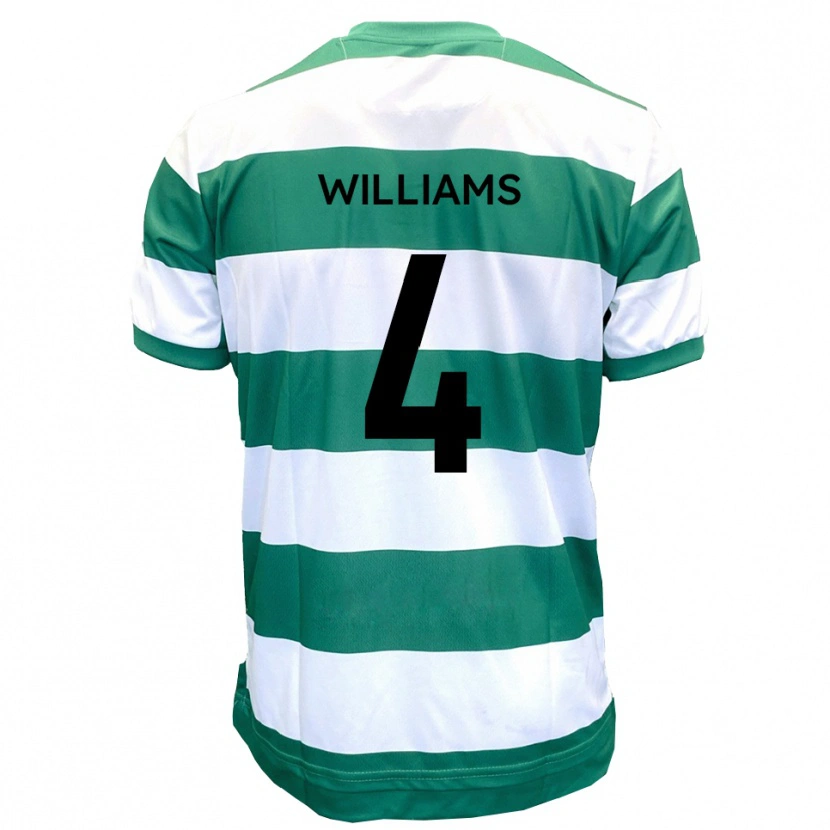 Danxen Niño Camiseta Morgan Williams #4 Verde Blanco 1ª Equipación 2025/26 La Camisa México