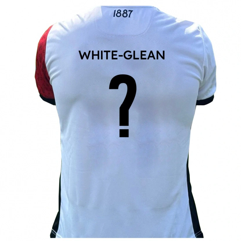 Danxen Niño Camiseta Kingston White-Glean #0 Rojo Blanco 1ª Equipación 2025/26 La Camisa México