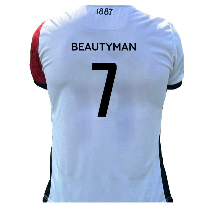 Danxen Niño Camiseta Harry Beautyman #7 Rojo Blanco 1ª Equipación 2025/26 La Camisa México