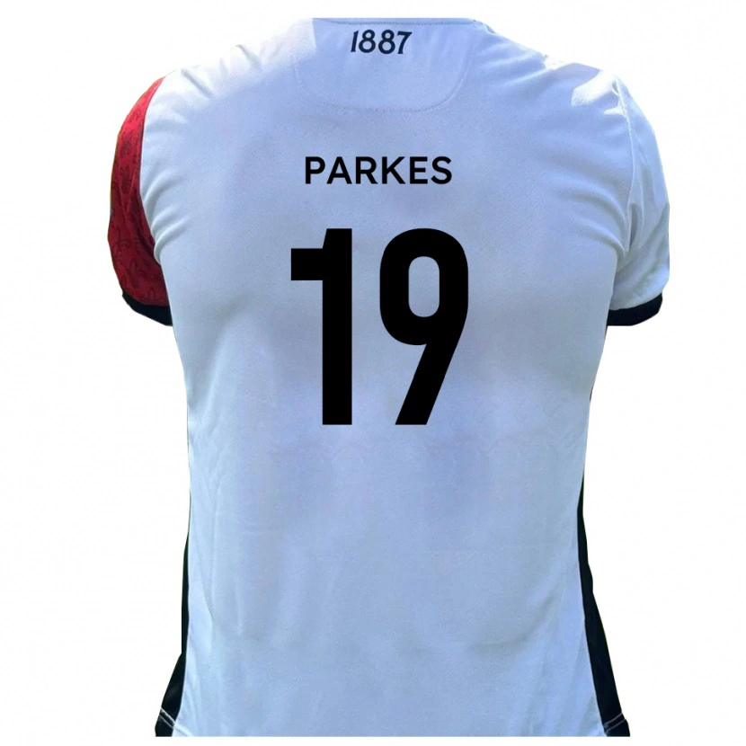 Danxen Niño Camiseta Sonny Parkes #19 Rojo Blanco 1ª Equipación 2025/26 La Camisa México