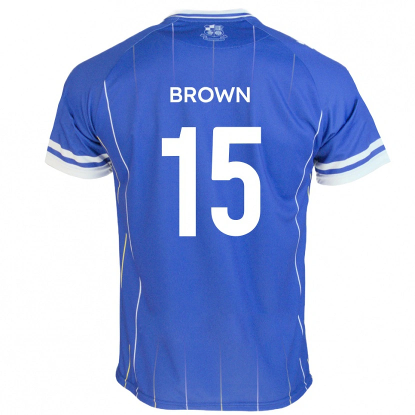 Danxen Niño Camiseta Jed Brown #15 Azul Real 1ª Equipación 2025/26 La Camisa México