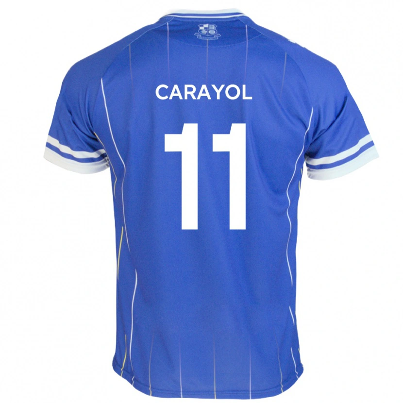 Danxen Niño Camiseta Mustapha Carayol #11 Azul Real 1ª Equipación 2025/26 La Camisa México