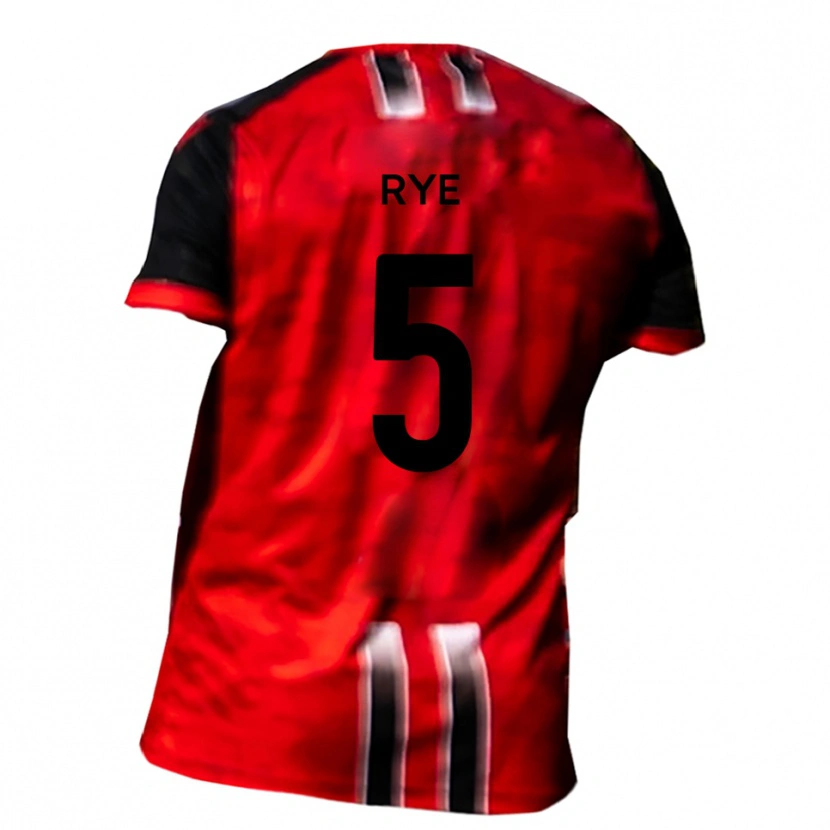 Danxen Niño Camiseta Joe Rye #5 Rojo Negro 1ª Equipación 2025/26 La Camisa México