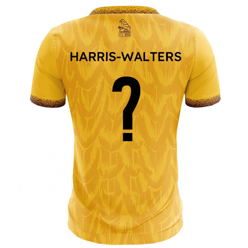 Danxen Niño Camiseta Ilanna Harris-Walters #0 Amarillo Marrón 1ª Equipación 2025/26 La Camisa México