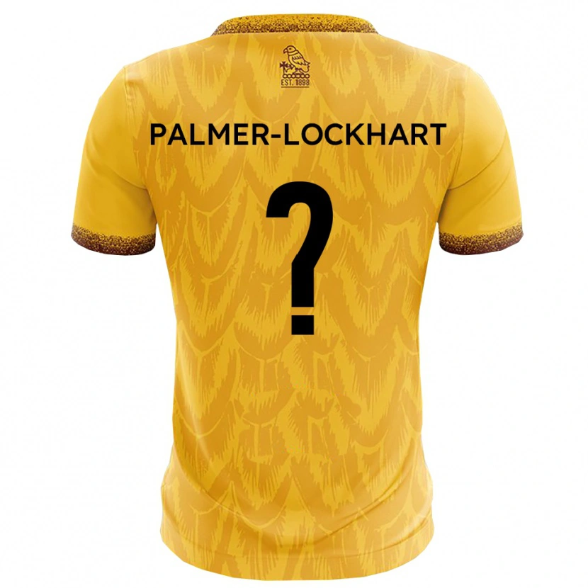 Danxen Niño Camiseta Jayda Palmer-Lockhart #0 Amarillo Marrón 1ª Equipación 2025/26 La Camisa México