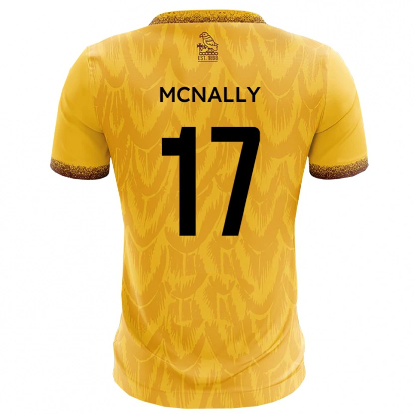 Danxen Niño Camiseta Jordan Mcnally #17 Amarillo Marrón 1ª Equipación 2025/26 La Camisa México
