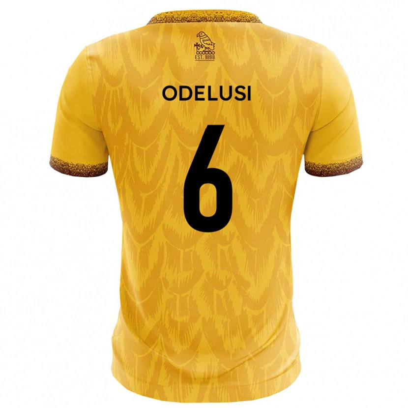 Danxen Niño Camiseta Siju Odelusi #6 Amarillo Marrón 1ª Equipación 2025/26 La Camisa México
