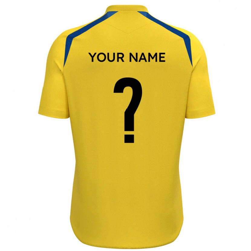 Danxen Niño Camiseta Su Nombre #0 Amarillo Azul 1ª Equipación 2025/26 La Camisa México