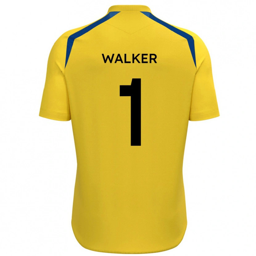 Danxen Niño Camiseta Laurie Walker #1 Amarillo Azul 1ª Equipación 2025/26 La Camisa México