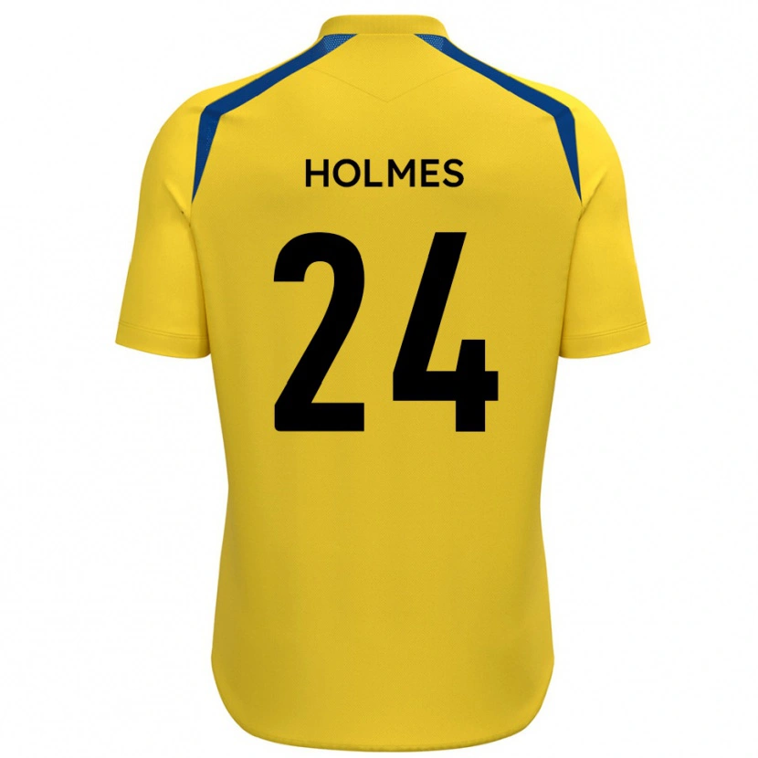 Danxen Niño Camiseta Fin Holmes #24 Amarillo Azul 1ª Equipación 2025/26 La Camisa México