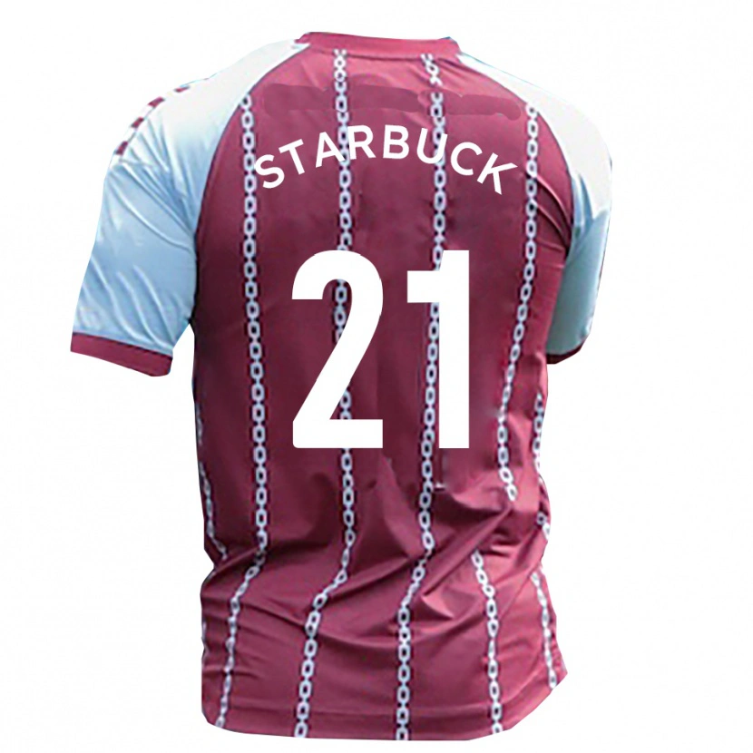 Danxen Niño Camiseta Joe Starbuck #21 Azul Celeste Rojo Óxido 1ª Equipación 2025/26 La Camisa México