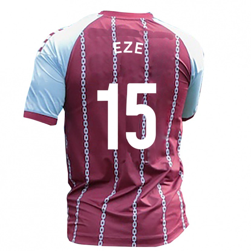 Danxen Niño Camiseta Dubem Eze #15 Azul Celeste Rojo Óxido 1ª Equipación 2025/26 La Camisa México