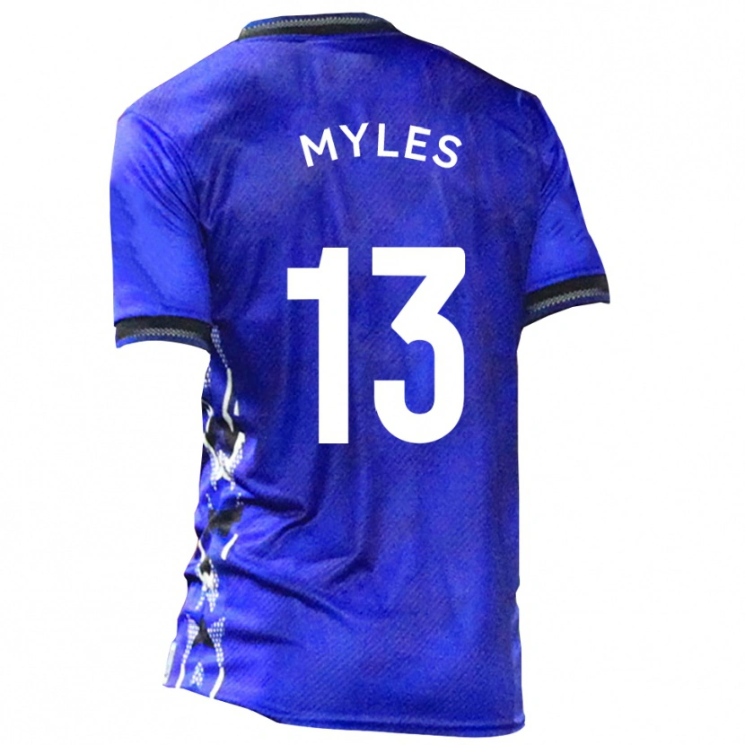 Danxen Niño Camiseta Tom Myles #13 Azul Blanco 1ª Equipación 2025/26 La Camisa México