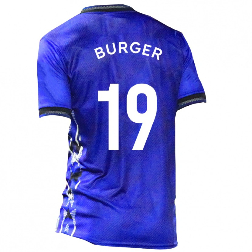 Danxen Niño Camiseta Jake Burger #19 Azul Blanco 1ª Equipación 2025/26 La Camisa México