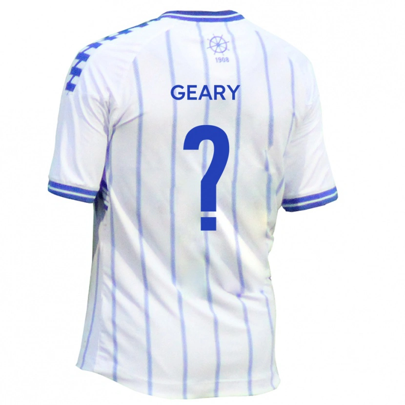 Danxen Niño Camiseta Anya Geary #0 Blanco Azul 1ª Equipación 2025/26 La Camisa México