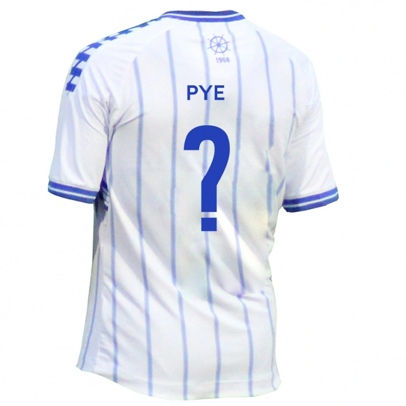 Danxen Niño Camiseta Jade Pye #0 Blanco Azul 1ª Equipación 2025/26 La Camisa México