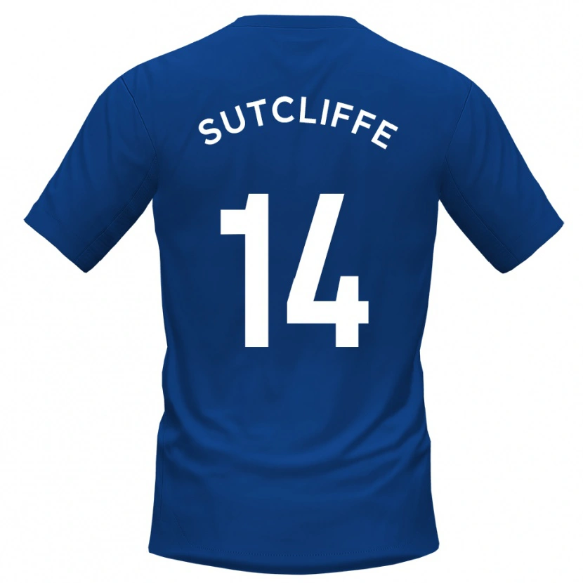 Danxen Niño Camiseta Harvey Sutcliffe #14 Azul Blanco 1ª Equipación 2025/26 La Camisa México