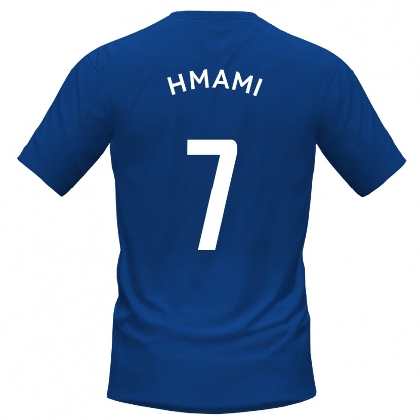 Danxen Niño Camiseta Josh Hmami #7 Azul Blanco 1ª Equipación 2025/26 La Camisa México