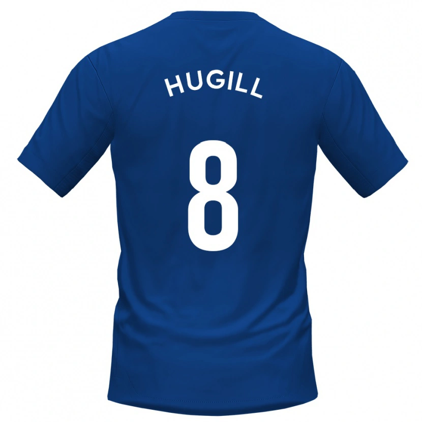 Danxen Niño Camiseta Will Hugill #8 Azul Blanco 1ª Equipación 2025/26 La Camisa México