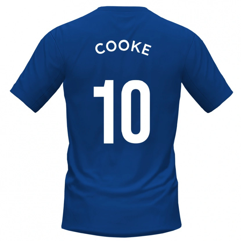Danxen Niño Camiseta Jamie Cooke #10 Azul Blanco 1ª Equipación 2025/26 La Camisa México
