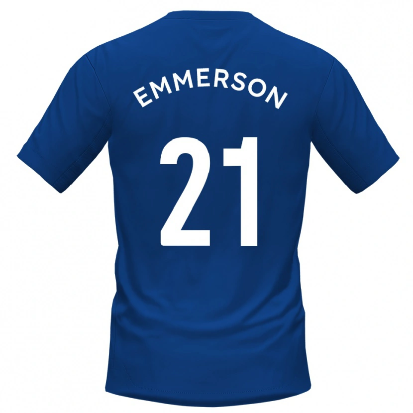 Danxen Niño Camiseta Zak Emmerson #21 Azul Blanco 1ª Equipación 2025/26 La Camisa México