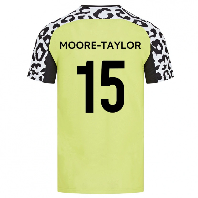 Danxen Niño Camiseta Jordan Moore-Taylor #15 Amarillo Fluorescente 1ª Equipación 2025/26 La Camisa México