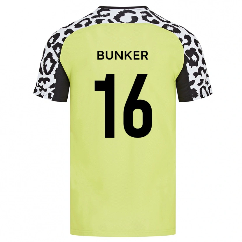 Danxen Niño Camiseta Harvey Bunker #16 Amarillo Fluorescente 1ª Equipación 2025/26 La Camisa México