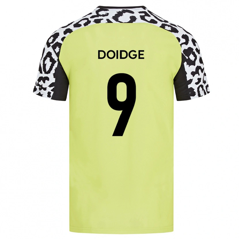 Danxen Niño Camiseta Christian Doidge #9 Amarillo Fluorescente 1ª Equipación 2025/26 La Camisa México