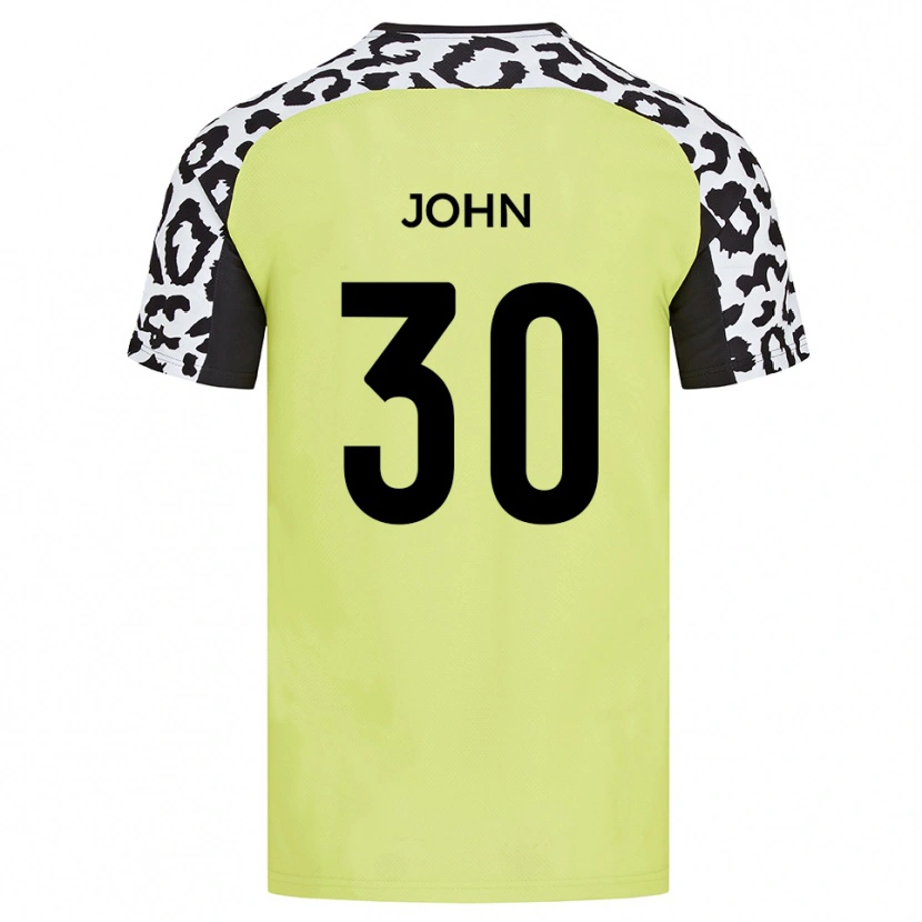 Danxen Niño Camiseta Dylan John #30 Amarillo Fluorescente 1ª Equipación 2025/26 La Camisa México
