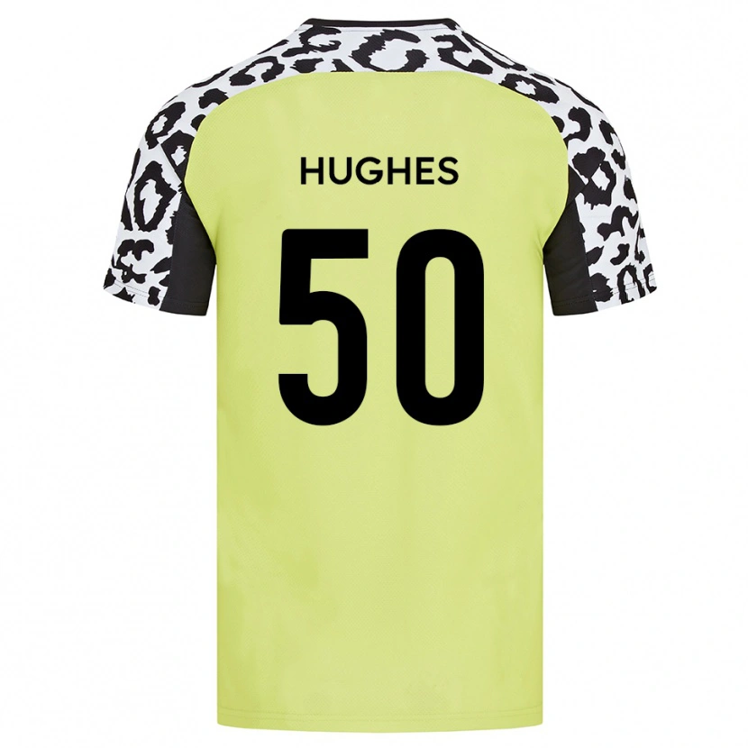 Danxen Niño Camiseta Isaac Hughes #50 Amarillo Fluorescente 1ª Equipación 2025/26 La Camisa México