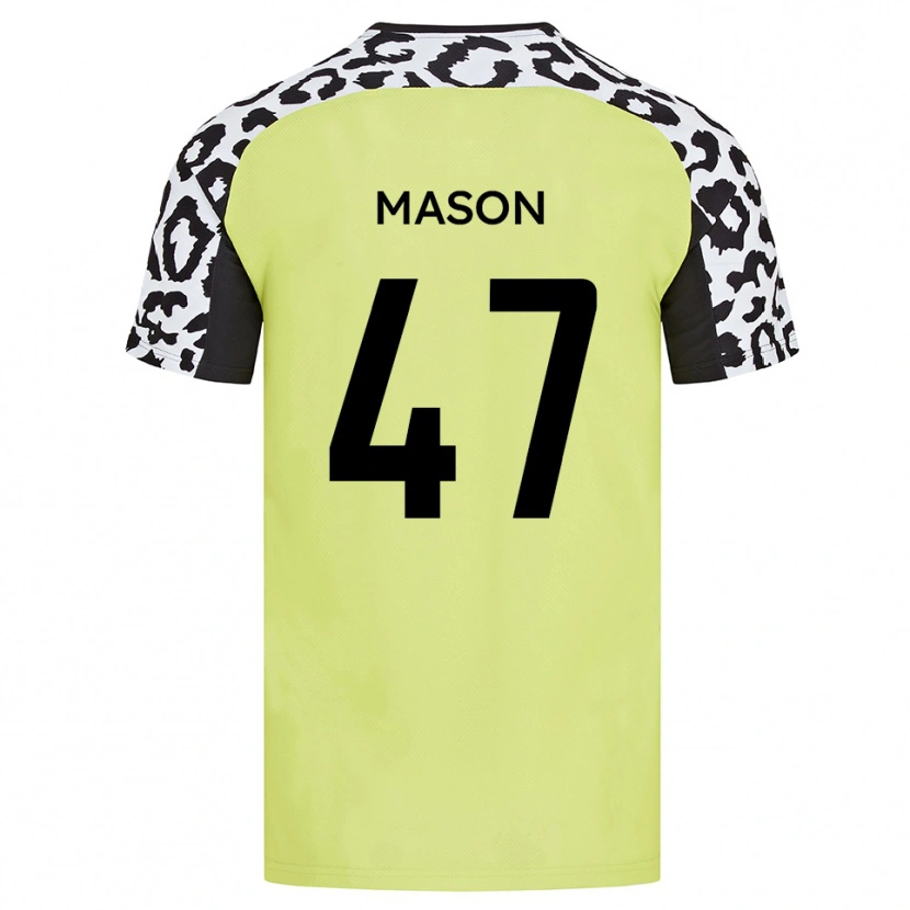 Danxen Niño Camiseta Preston Mason #47 Amarillo Fluorescente 1ª Equipación 2025/26 La Camisa México