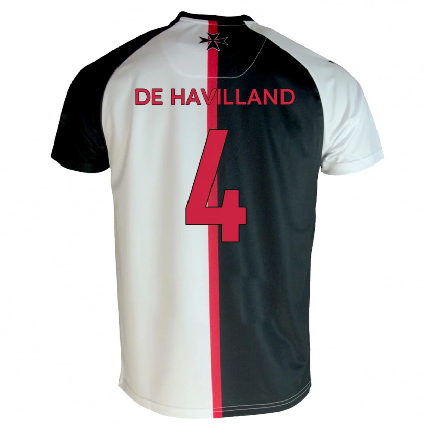 Danxen Niño Camiseta Will De Havilland #4 Blanco Negro 1ª Equipación 2025/26 La Camisa México