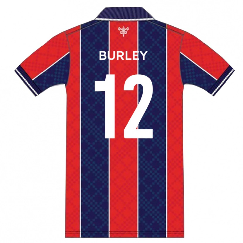 Danxen Niño Camiseta Andre Burley #12 Rojo Azul Marino 1ª Equipación 2025/26 La Camisa México