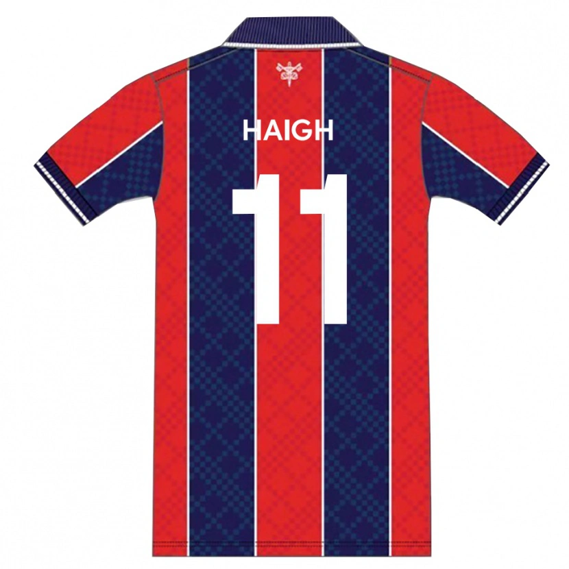 Danxen Niño Camiseta Joe Haigh #11 Rojo Azul Marino 1ª Equipación 2025/26 La Camisa México