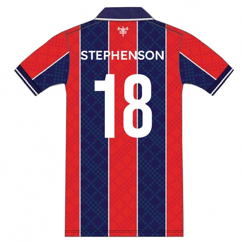 Danxen Niño Camiseta Dylan Stephenson #18 Rojo Azul Marino 1ª Equipación 2025/26 La Camisa México