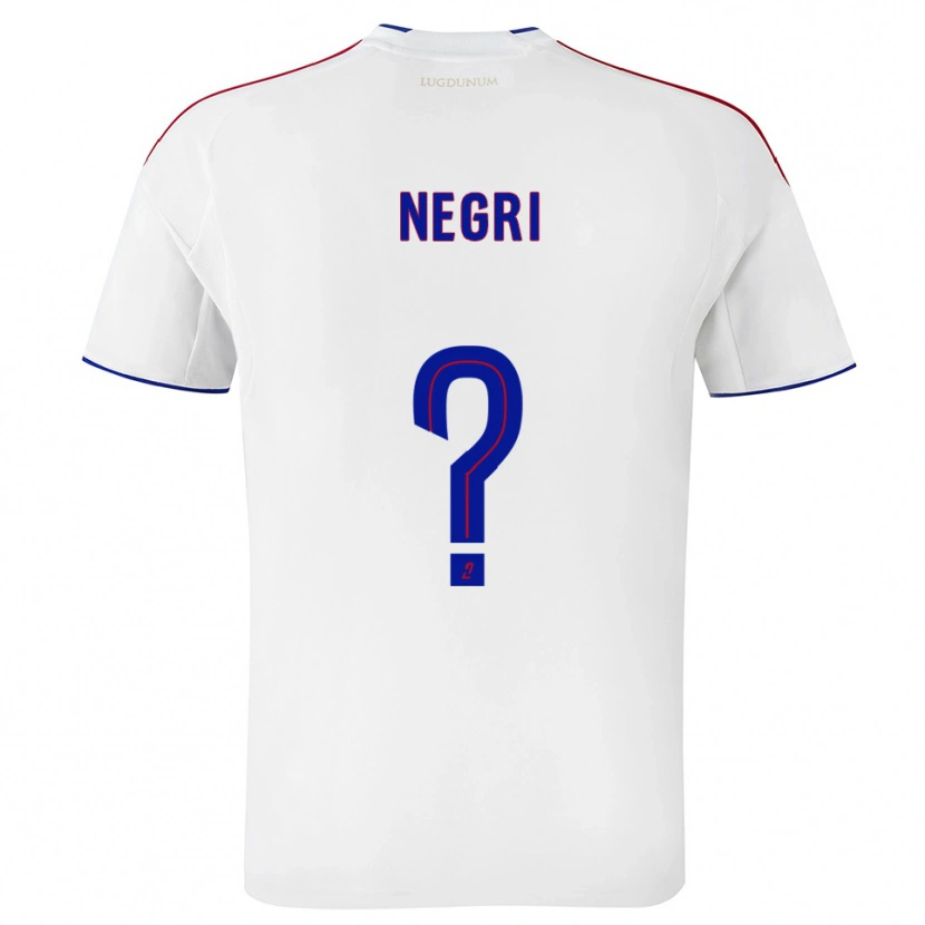 Danxen Niño Camiseta Kylian Negri #0 Blanco Rojo 1ª Equipación 2025/26 La Camisa México