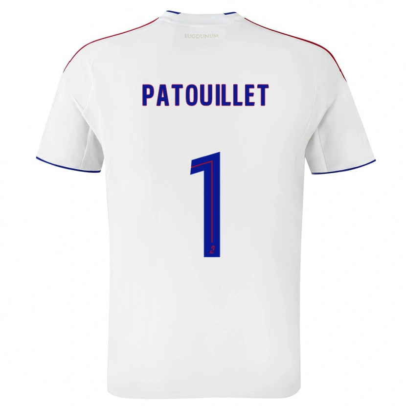 Danxen Niño Camiseta Mathieu Patouillet #1 Blanco Rojo 1ª Equipación 2025/26 La Camisa México