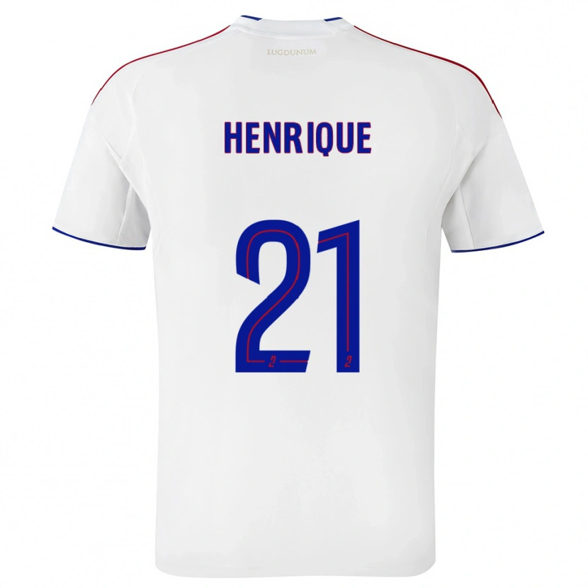 Danxen Niño Camiseta Henrique #21 Blanco Rojo 1ª Equipación 2025/26 La Camisa México