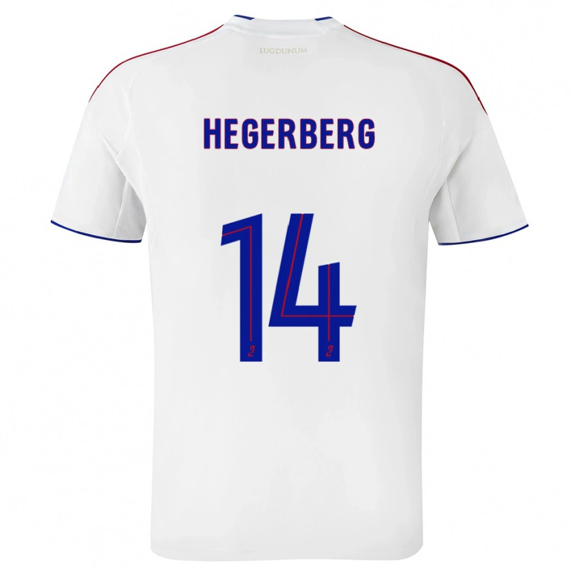 Danxen Niño Camiseta Ada Hegerberg #14 Blanco Rojo 1ª Equipación 2025/26 La Camisa México