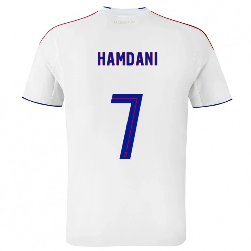 Danxen Niño Camiseta Adil Hamdani #7 Blanco Rojo 1ª Equipación 2025/26 La Camisa México