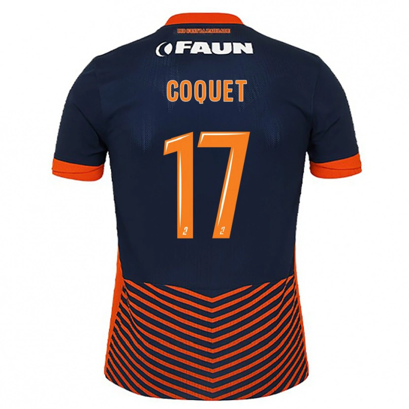 Danxen Niño Camiseta Judith Coquet #17 Azul Medianoche Naranja 1ª Equipación 2025/26 La Camisa México