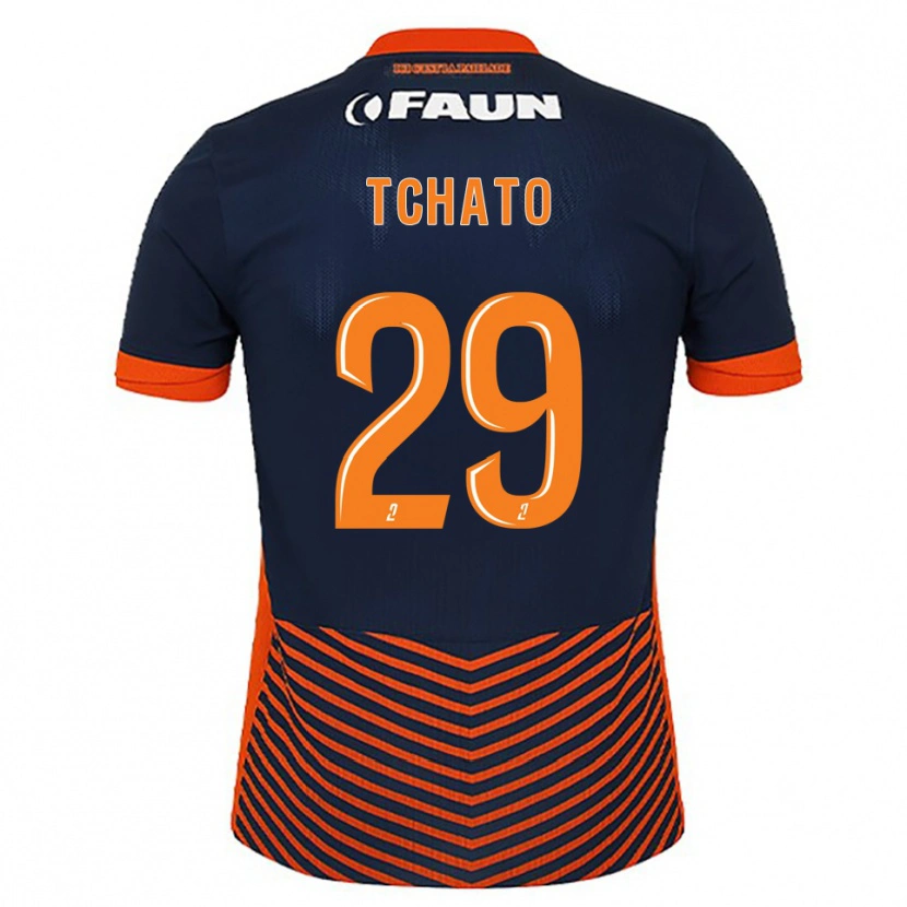 Danxen Niño Camiseta Enzo Tchato #29 Azul Medianoche Naranja 1ª Equipación 2025/26 La Camisa México