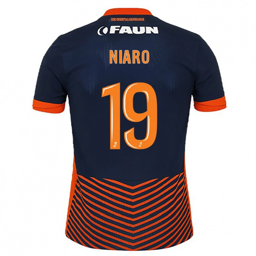 Danxen Niño Camiseta Esther Mbakem-Niaro #19 Azul Medianoche Naranja 1ª Equipación 2025/26 La Camisa México