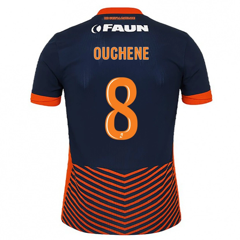 Danxen Niño Camiseta Sonia Ouchene #8 Azul Medianoche Naranja 1ª Equipación 2025/26 La Camisa México